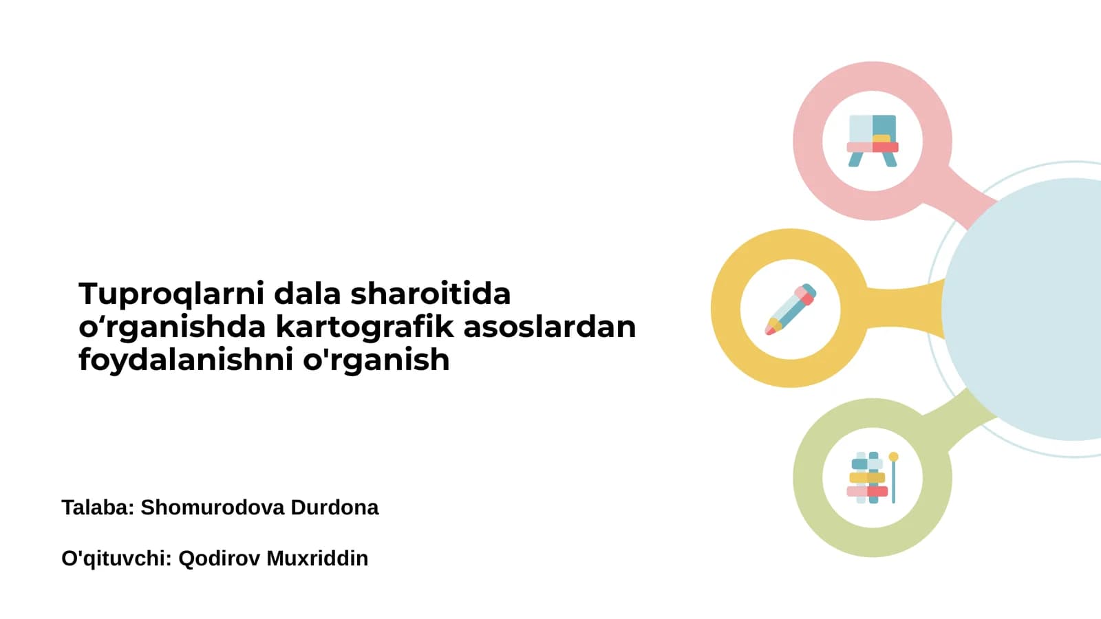 Tuproqlarni dala sharoitida oʻrganish