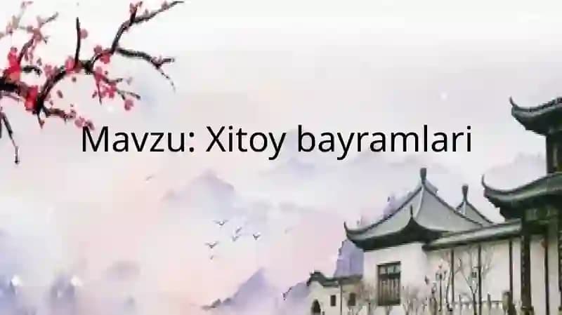 Xitoy bayramlari