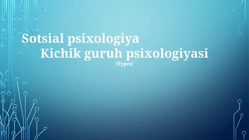 Sotsial psixologiya