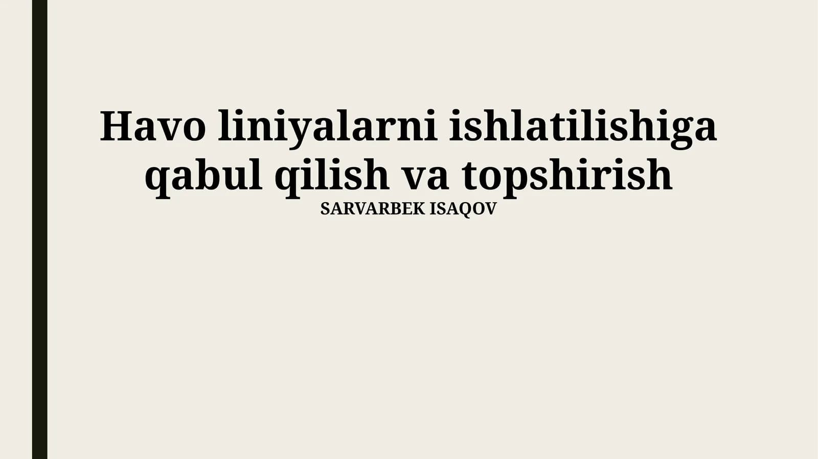 Yo'lovchilarni qabul qilish