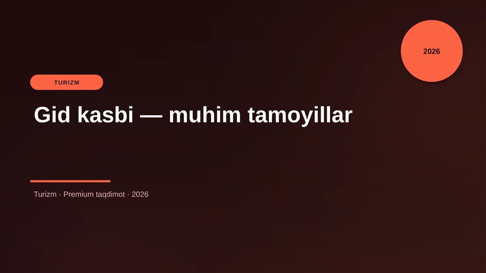 Gid kasbi — muhim tamoyillar