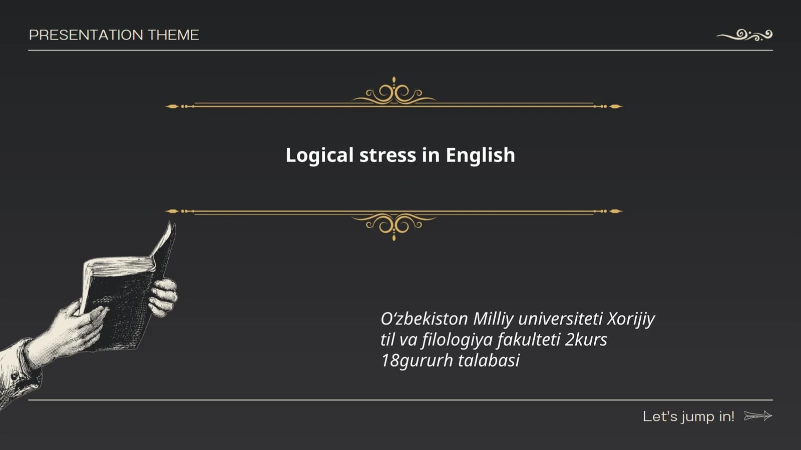 Logical stress in English