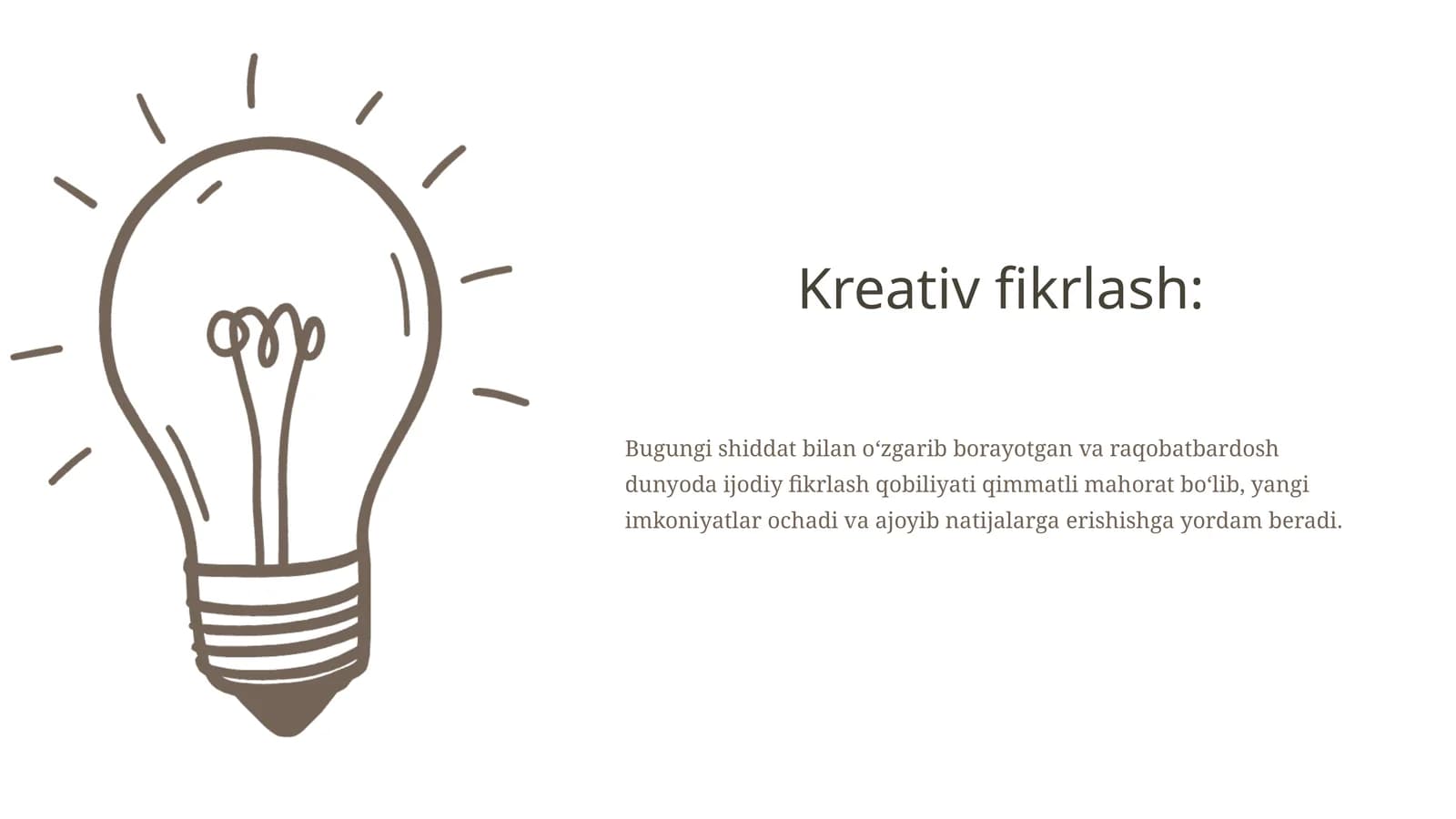 Kreativ fikrlash