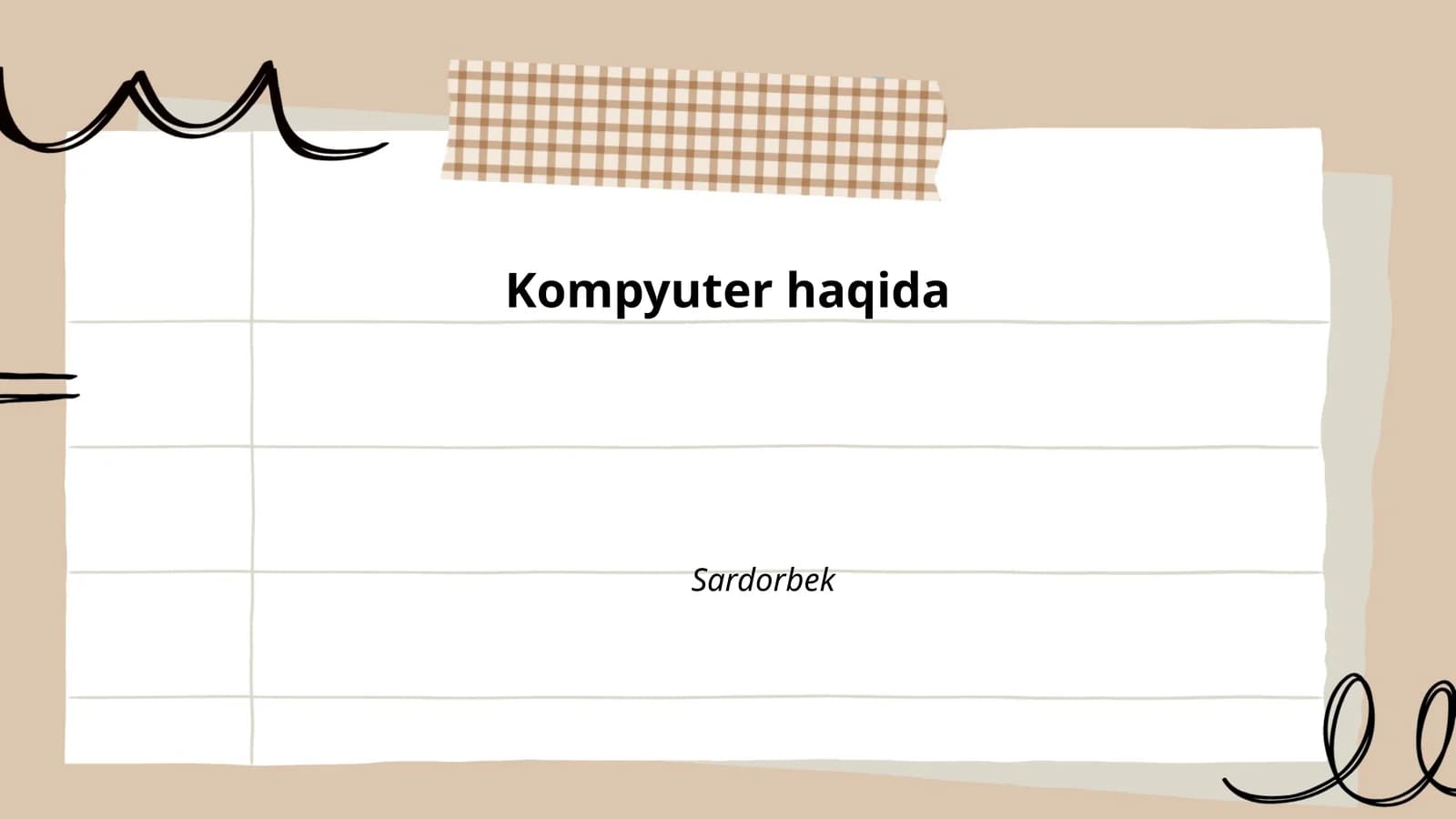 Kompyuterning tarixi