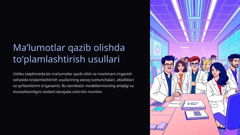 Maʼlumotlar qazib olishda toʻplamlashtirish usullari