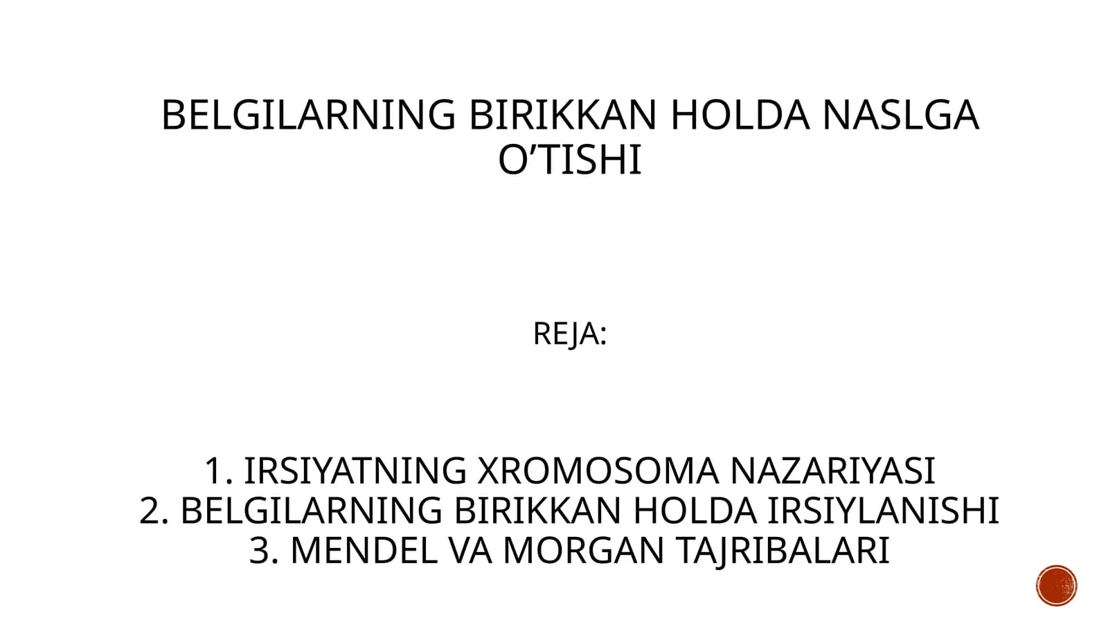 Mendel va Morgan tajribalari