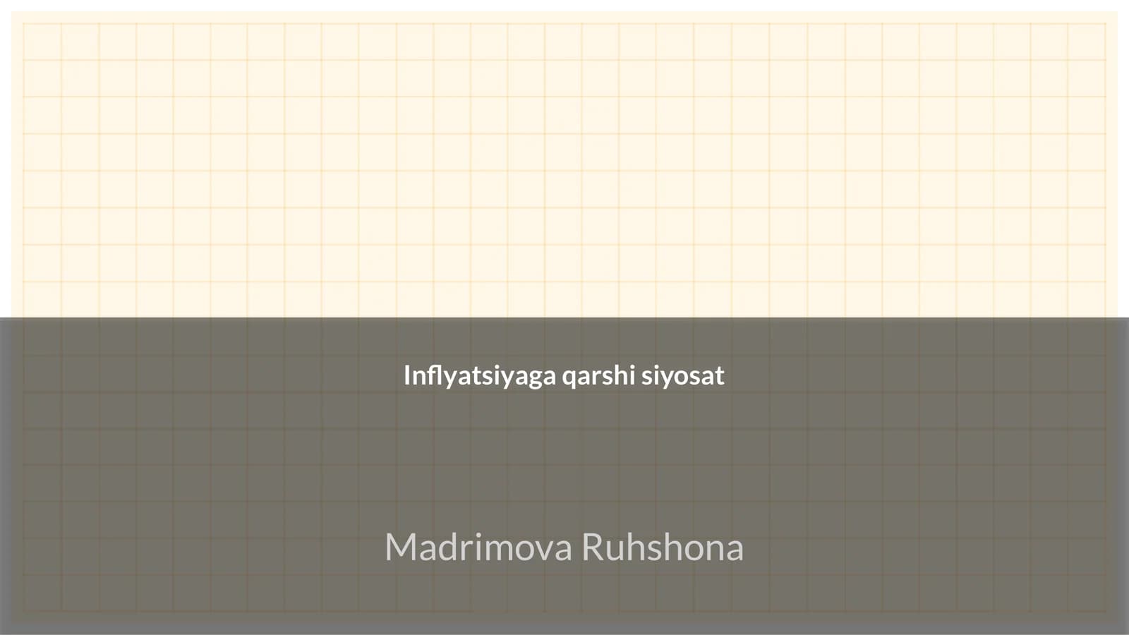 Inflyatsiyaga qarshi siyosat