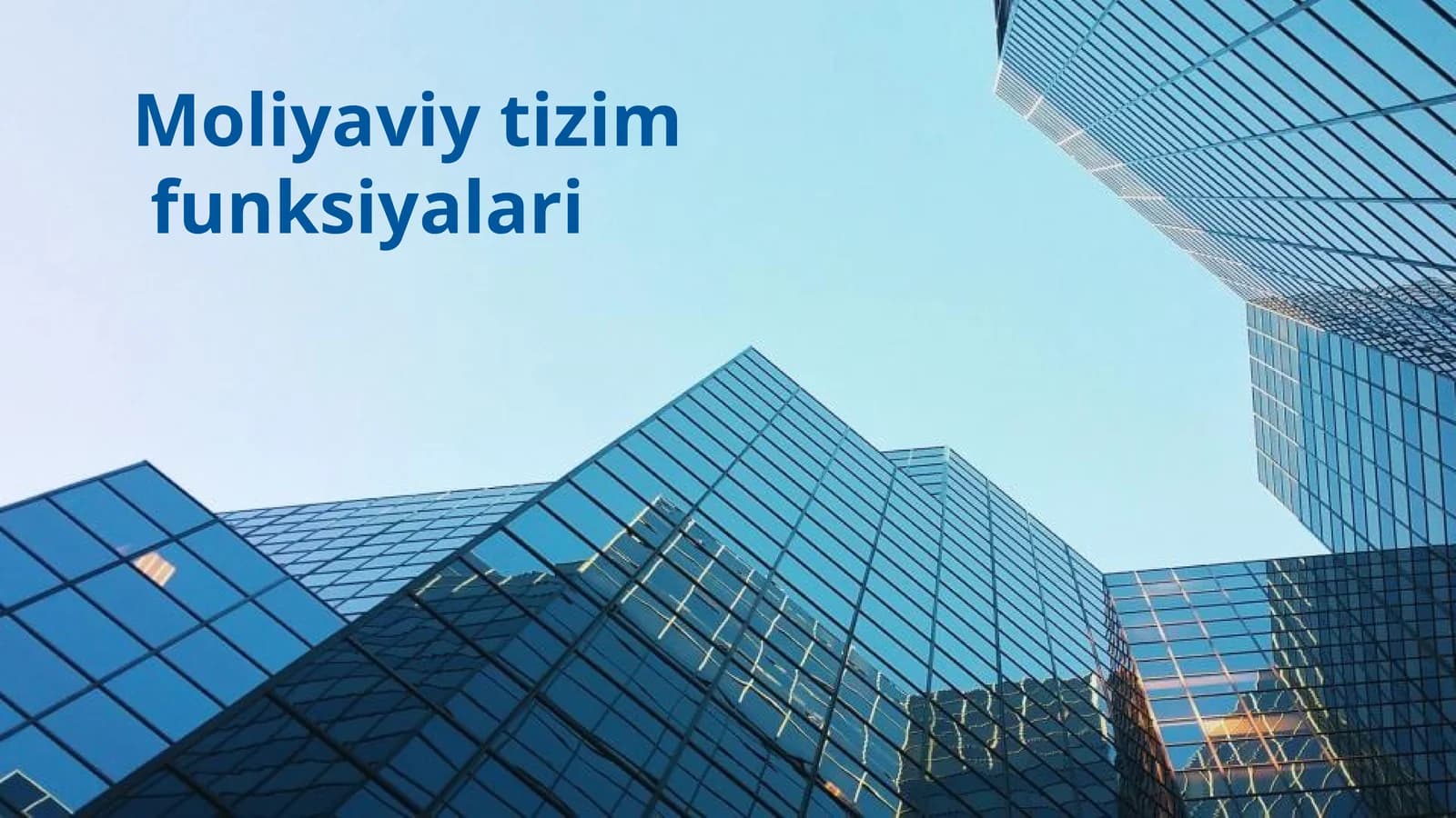 Moliyaviy tizim funksiyalari