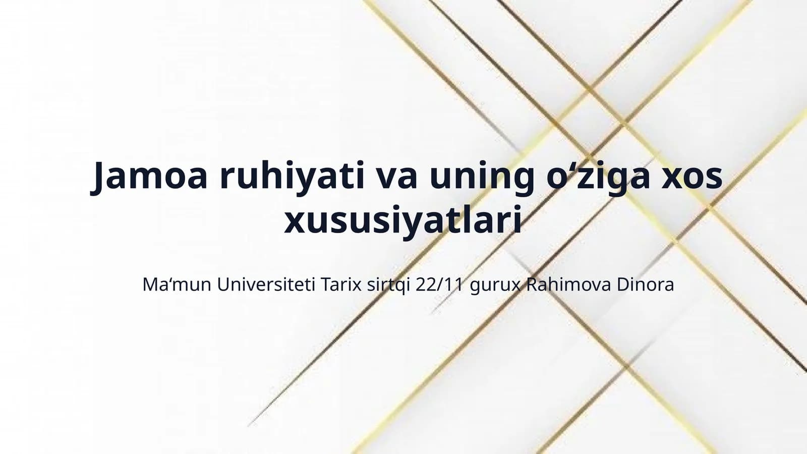 Jamoa ruhiyati va uning o‘ziga xos xususiyatlari