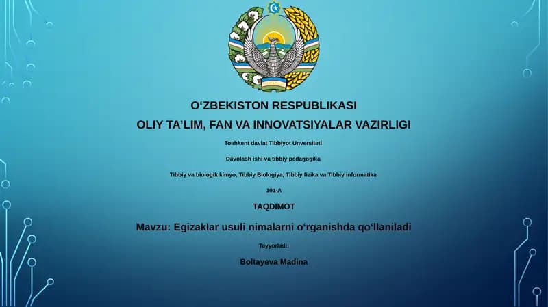 Egizaklar usuli nimalarni oʻrganishda qoʻllaniladi