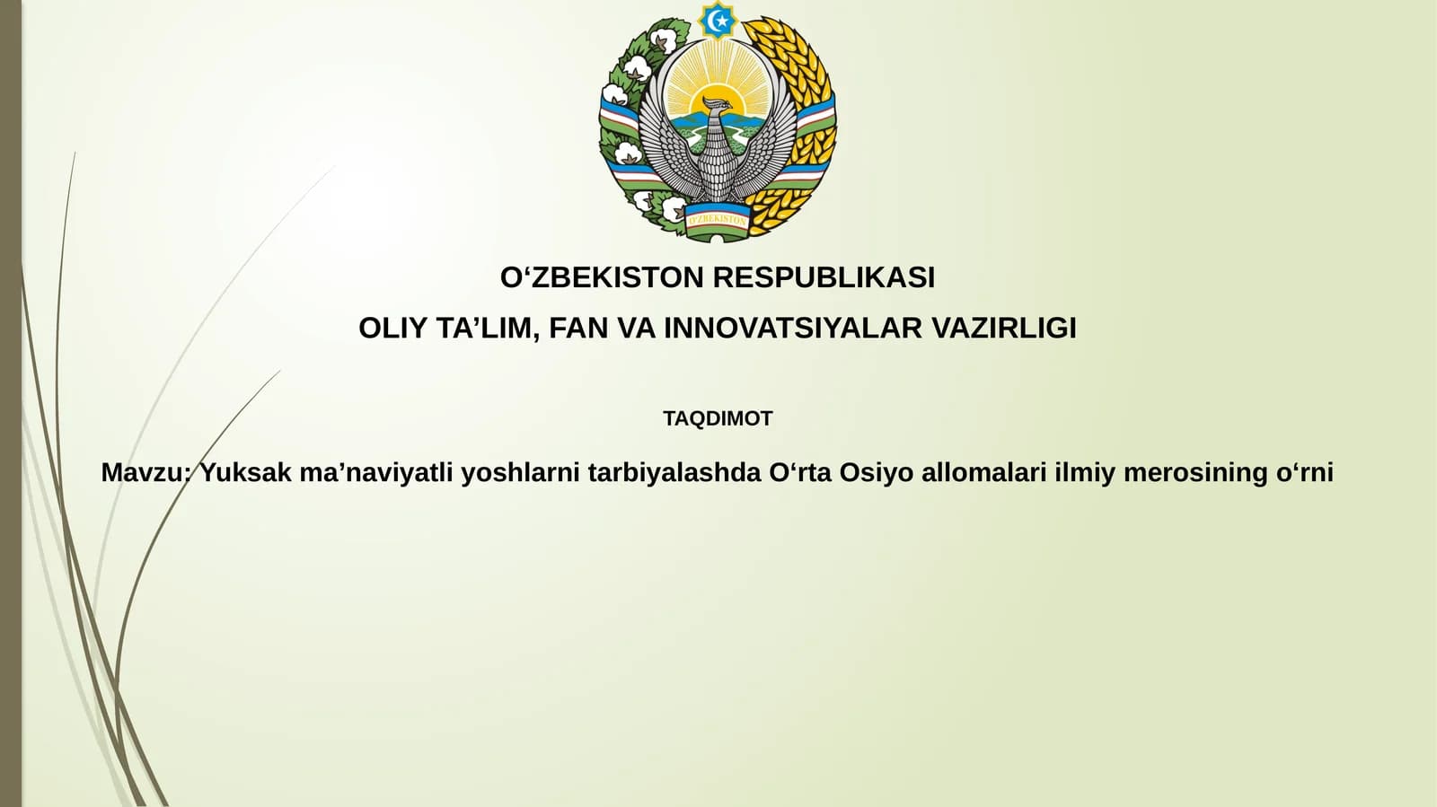 Markaziy olimlar ilmiy merosi