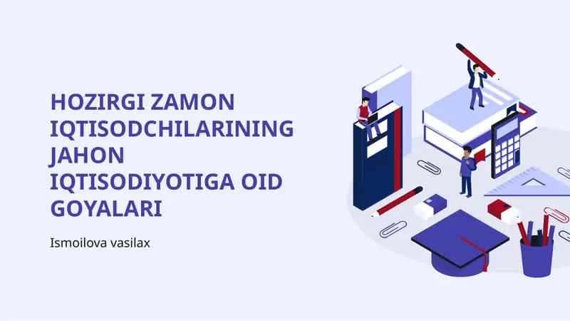 Zamonaviy iqtisodiyot mohiyati