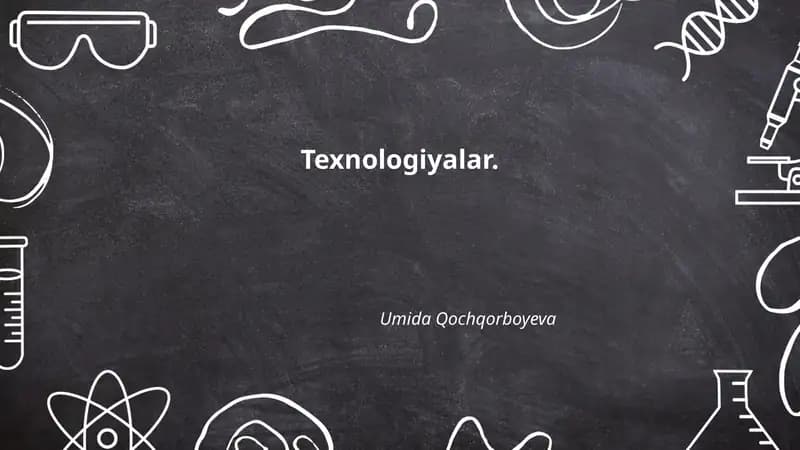 Texnologiyalar