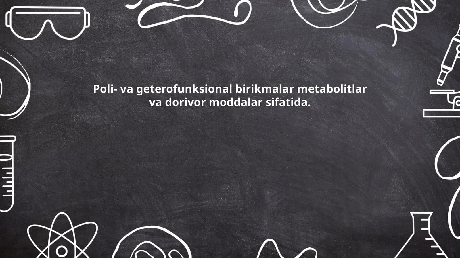 Geterofunksional birikmalar kimyosi