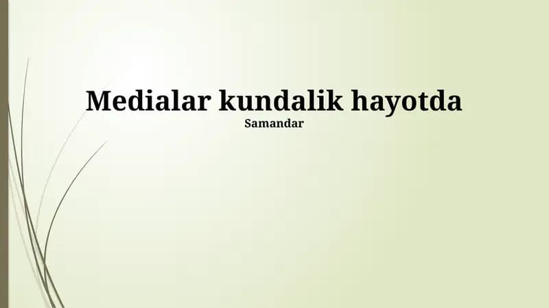 Ommaviy axborot vositalari