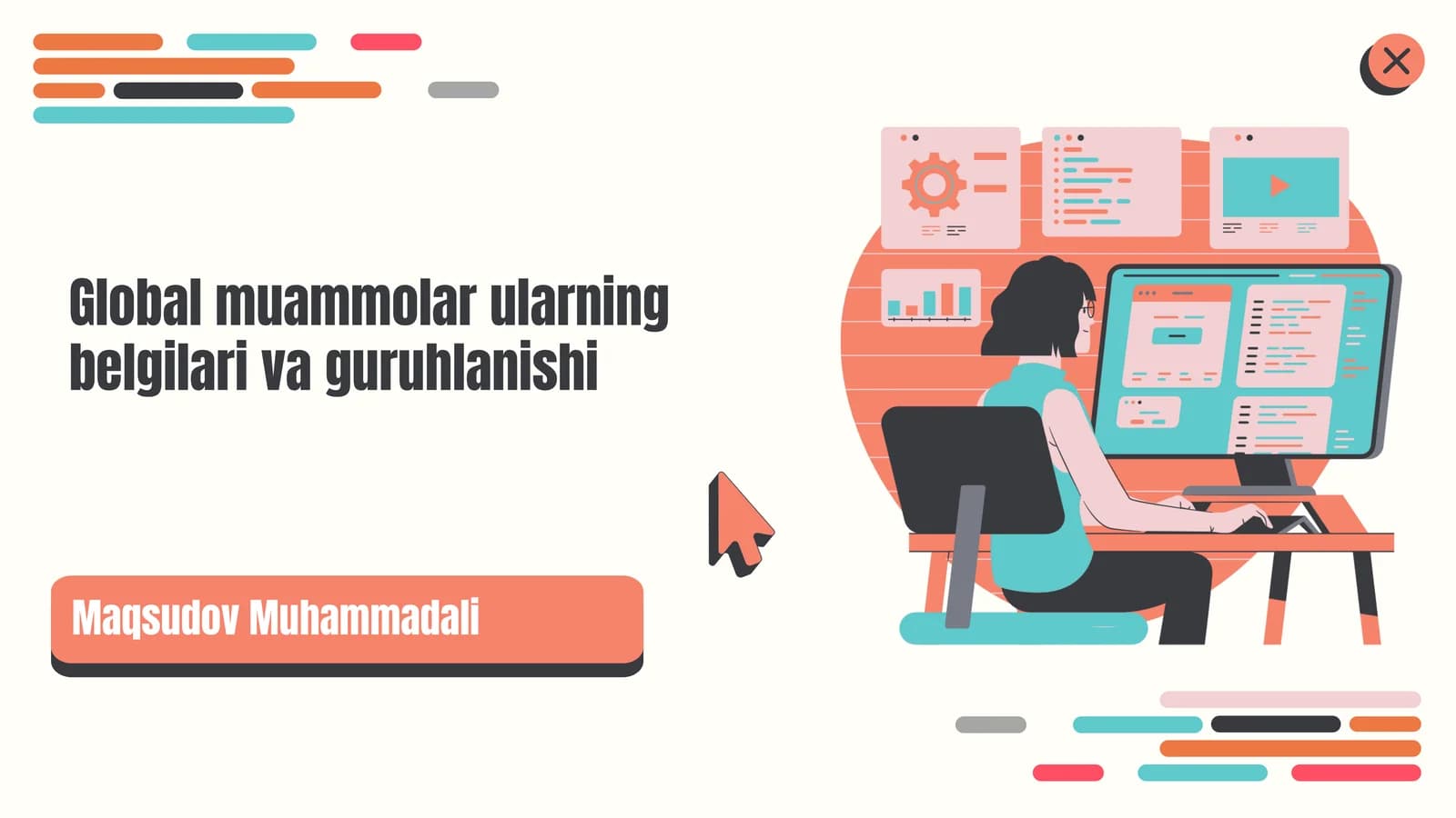 Global muammolar ularning belgilari va guruhlanishi