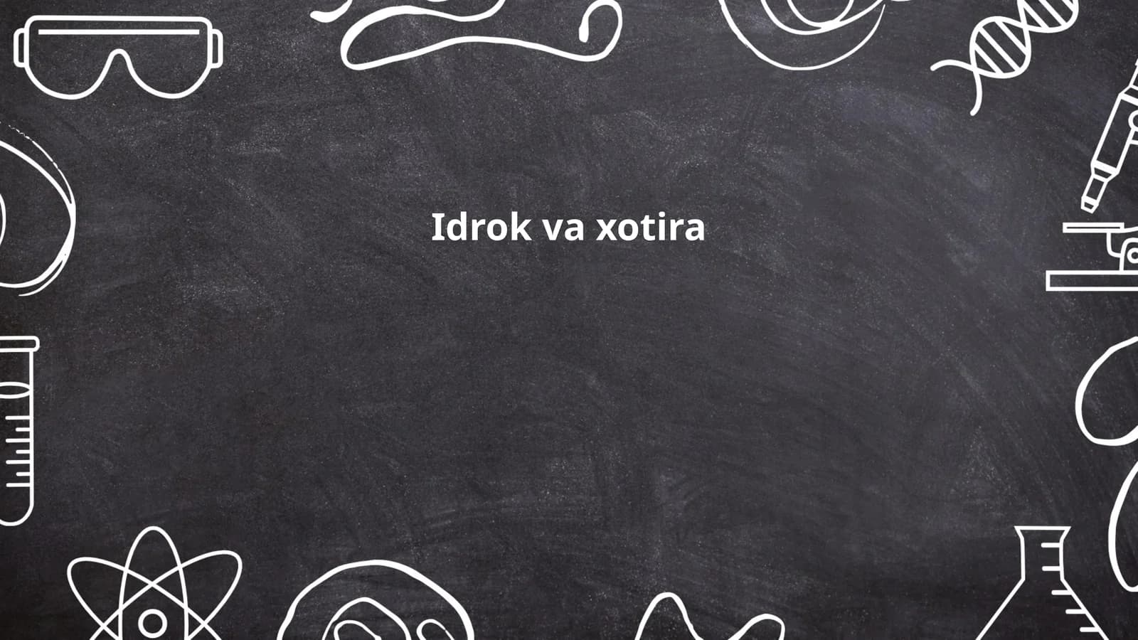 Idrok va xotira