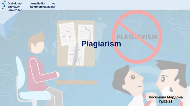 Plagiarism