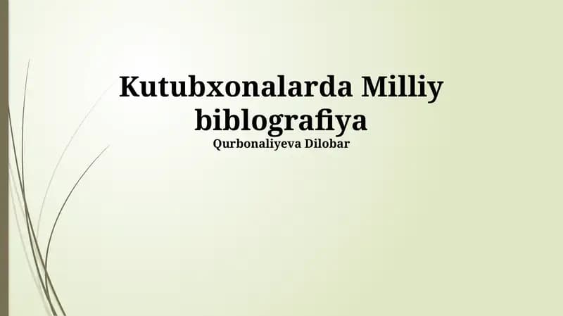 Milliy biblografiya