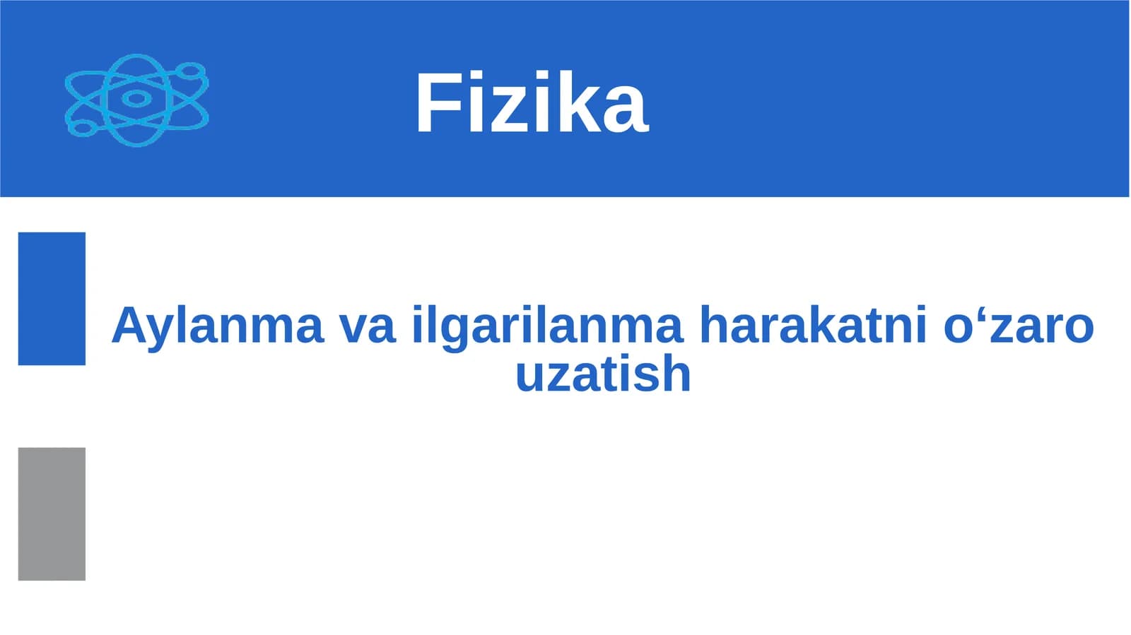 Aylanma harakatni uzatish