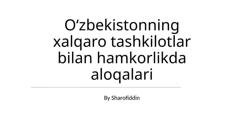 Mintaqaviy Hamkorlik Tashabbuslari