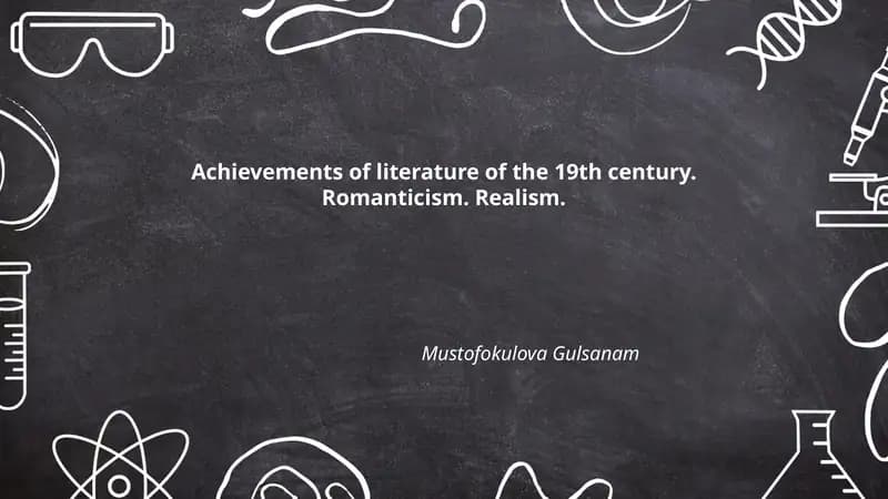 Achievements of literature of the 19th century