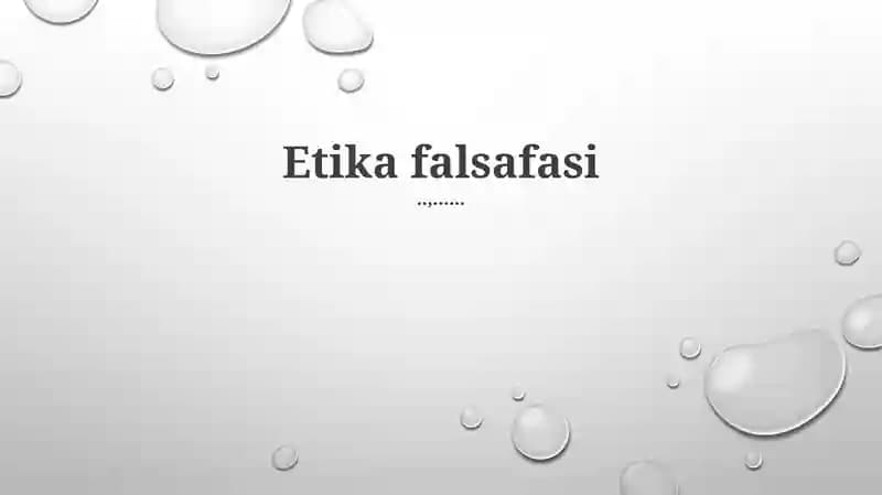 Etika falsafasi
