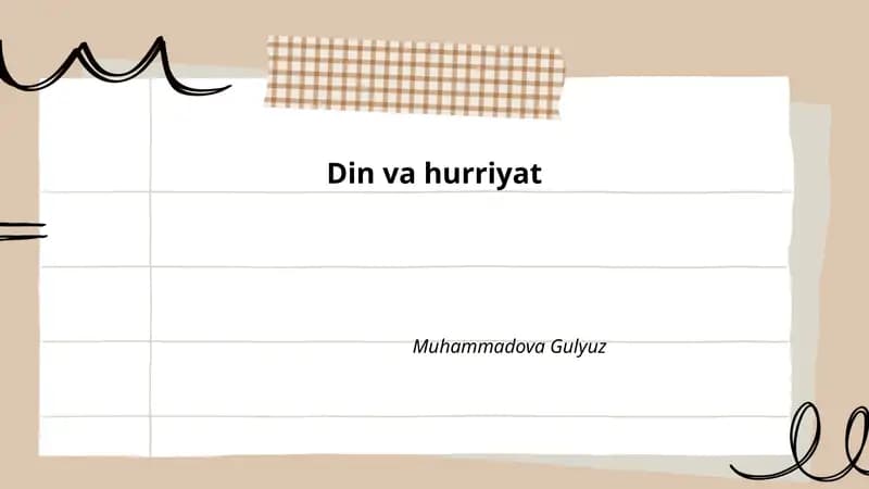 Din va hurriyat