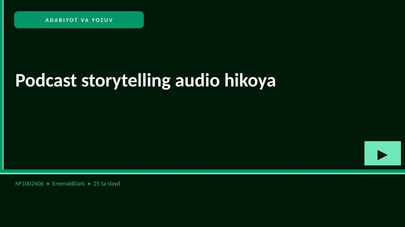 Podcast storytelling audio hikoya