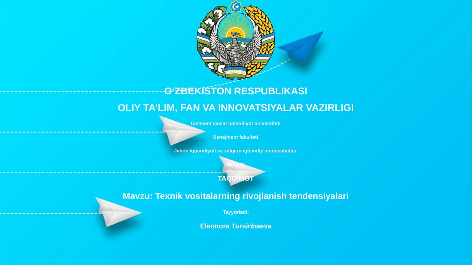 Texnik vositalarning rivojlanish tendensiyalari