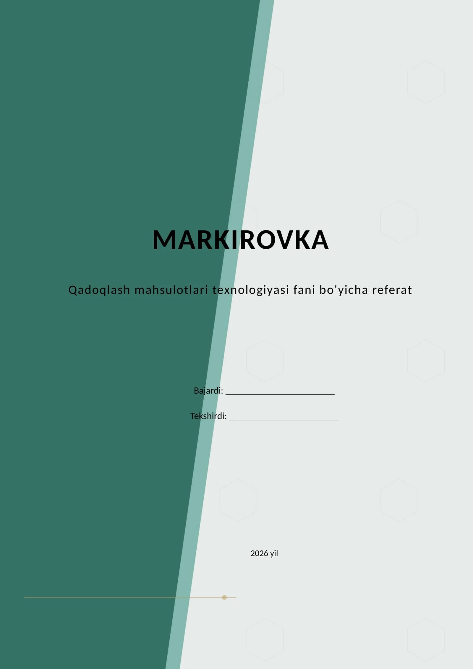 MARKIROVKA