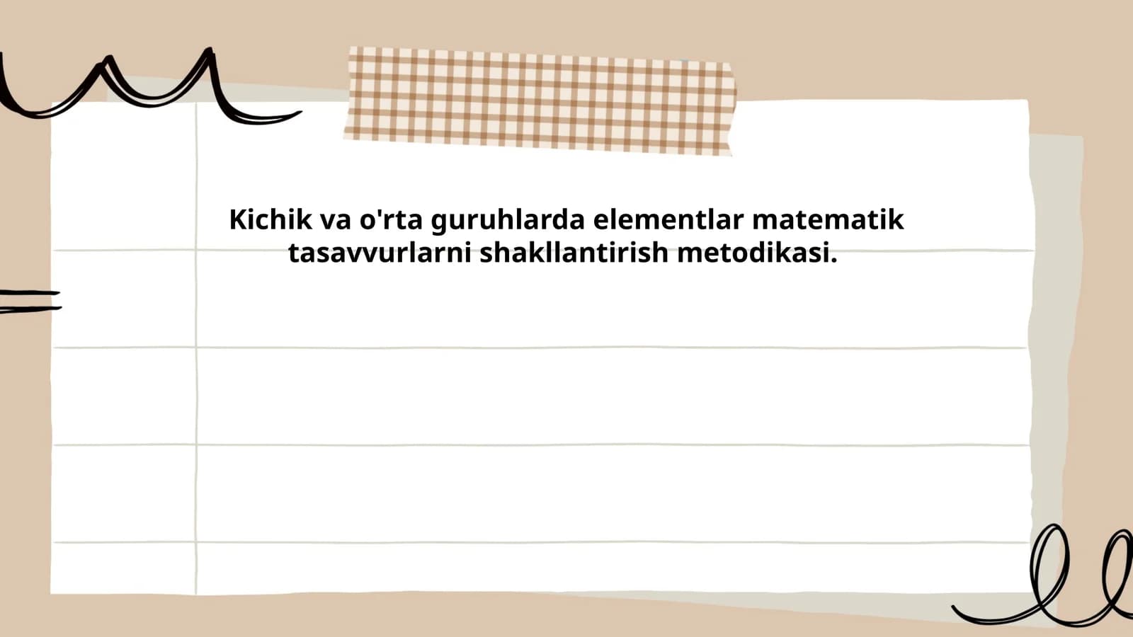 Elementlar matematik tasavvurlarni shakllantirish metodikasi