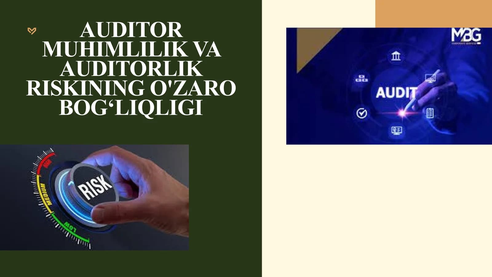 Auditor muhimlilik va auditorlik riskining o'zaro bog‘liqligi