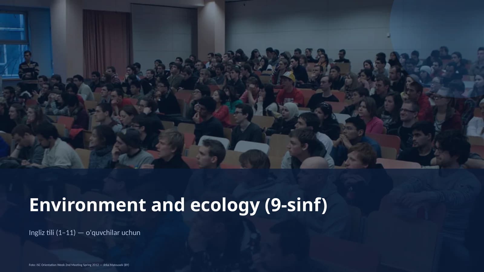 Environment va ekologiya (9-sinf)