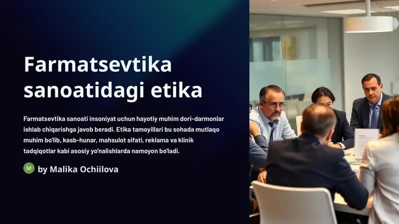 Etika farmatsevtika sanoatida