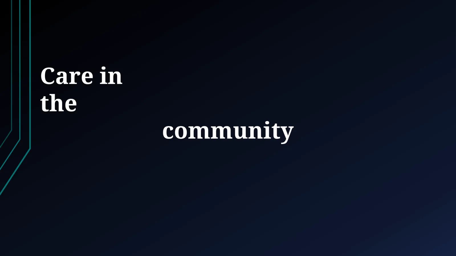 Defining Community Care