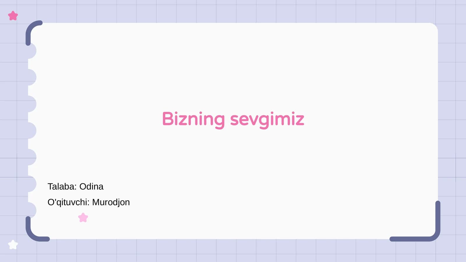 Bizning sevgimiz