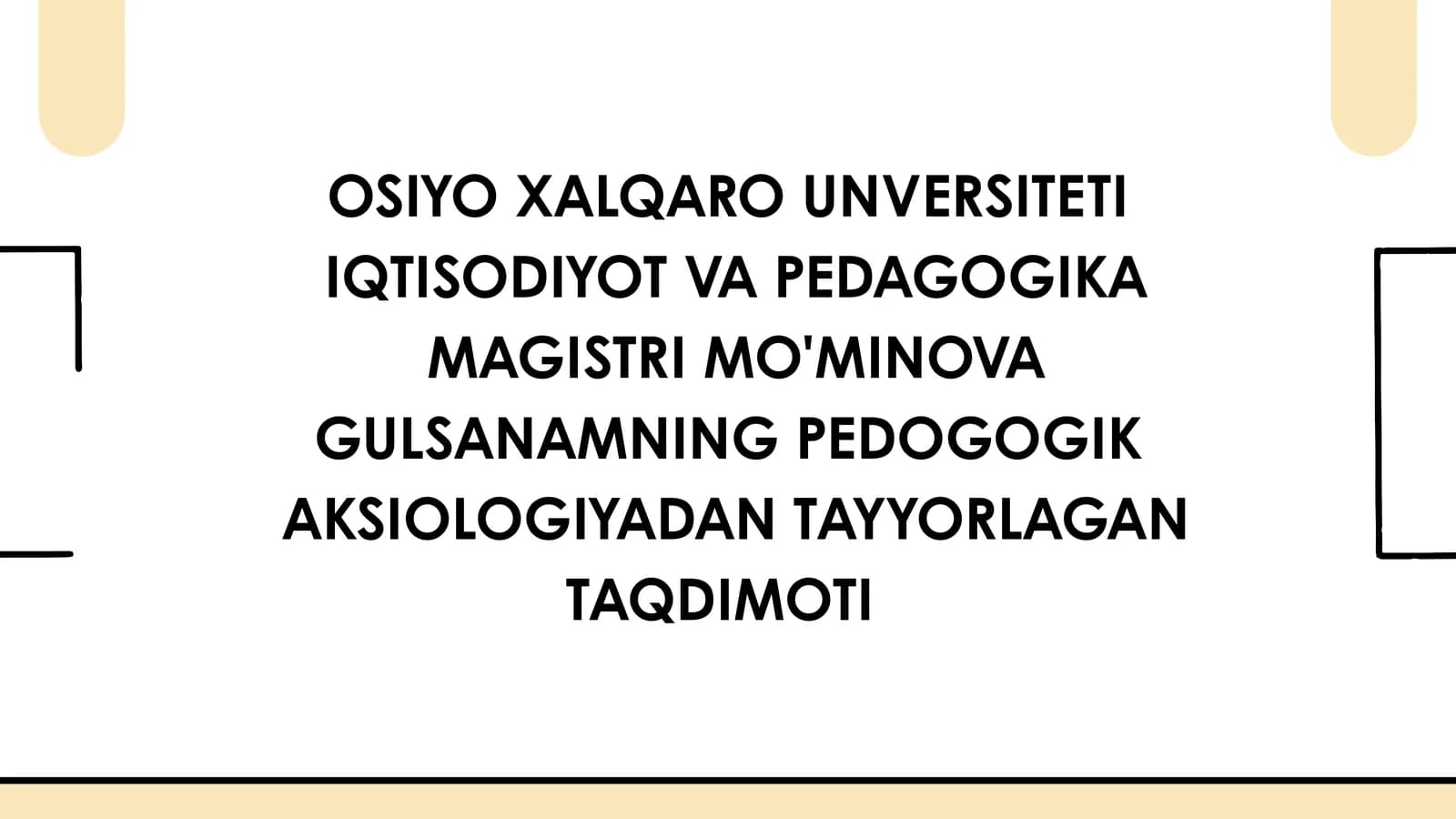Pedagogik Aksiologiya