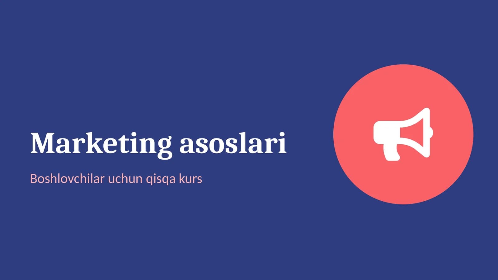 Marketing asoslari