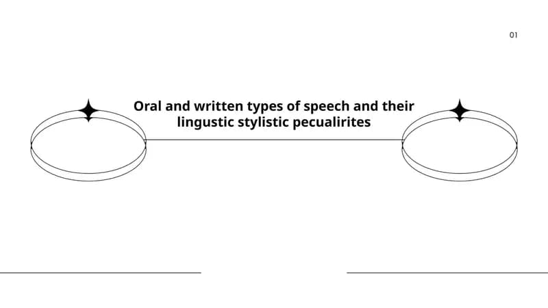 Oral and written types of speech and their lingustic stylistic pecualirites