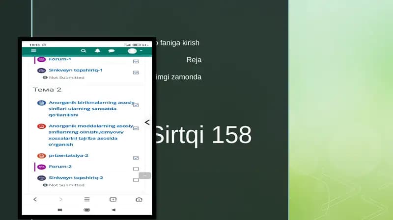 Kimyo faniga kirish