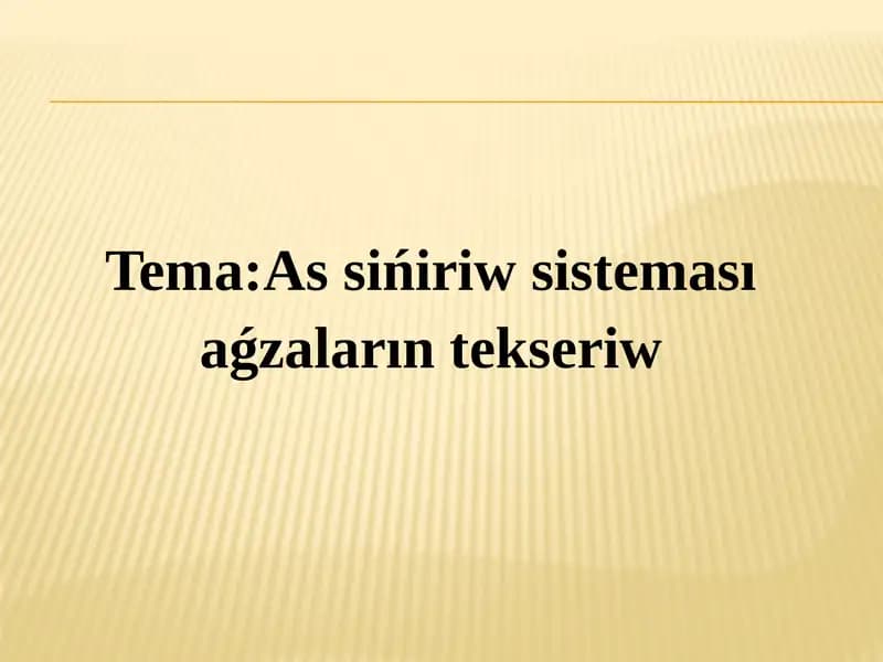 Assiniriw Sistemasi Teksirishi