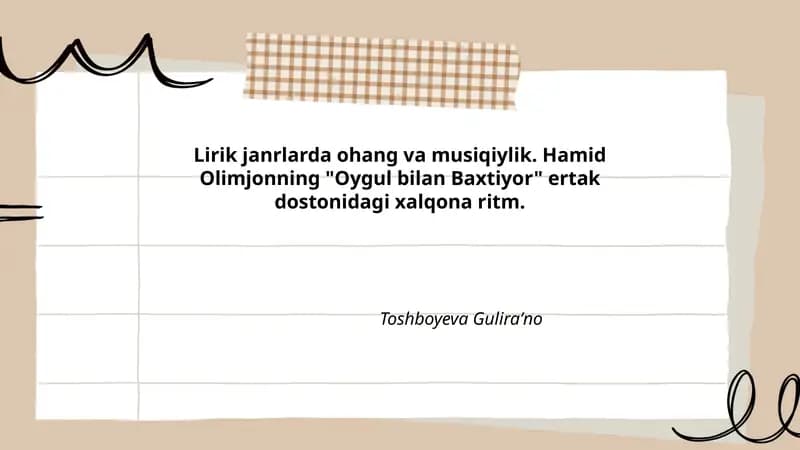 Oygul bilan Baxtiyor