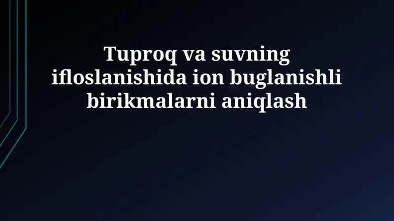 VOC manbalari, tarqalishi va xavfi