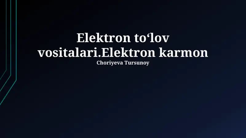 Mobil to'lov tizimlari