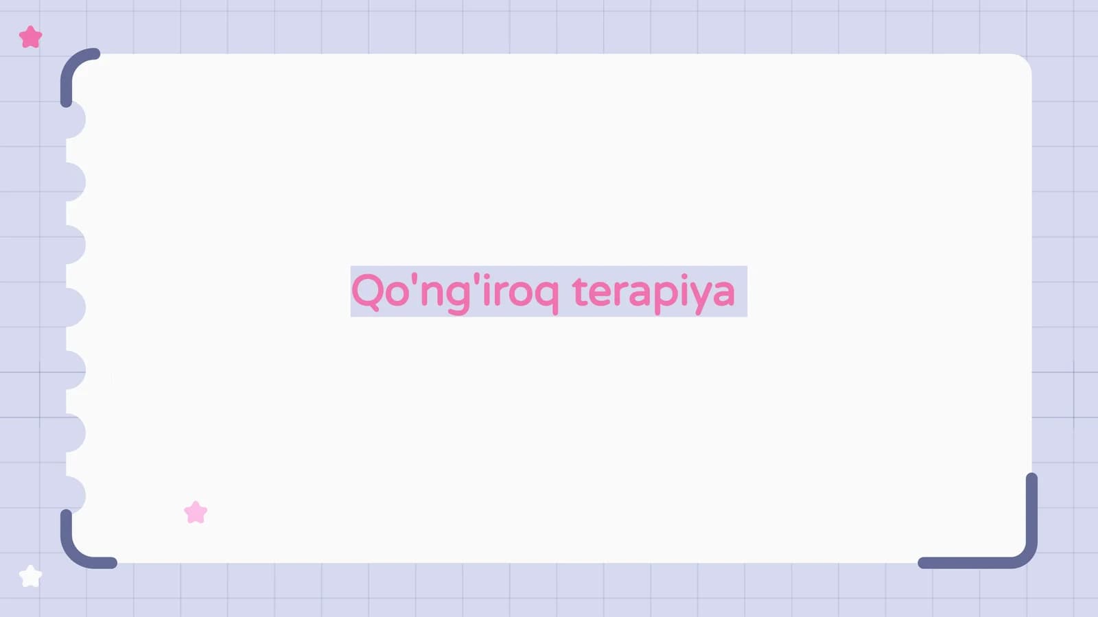 Qo'ng'iroq terapiyasi