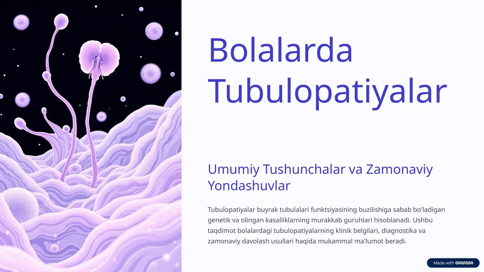 Bolalarda Tubulopatiyalar