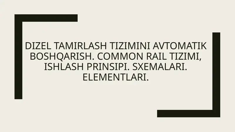 Dizel generatorlar to'plami