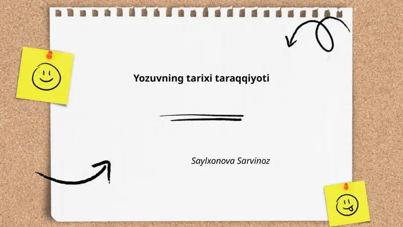 Yozuvning tarixi taraqqiyoti