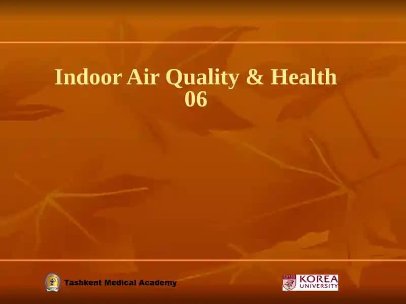 Indoor Air Quality & Health 06